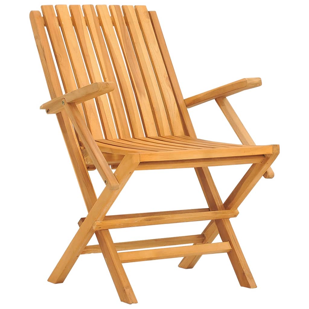 vidaXL Scaune de grădină pliante, 4 buc., 61x67x90 cm, lemn masiv tec vidaXL Scaune de grădină pliante, 4 buc., 61x67x90 cm, lemn masiv tec