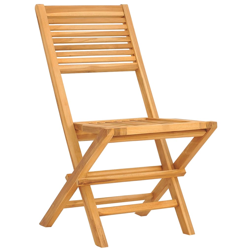 vidaXL Scaune de grădină pliante, 4 buc., 47x62x90 cm, lemn masiv tec vidaXL Scaune de grădină pliante, 4 buc., 47x62x90 cm, lemn masiv tec