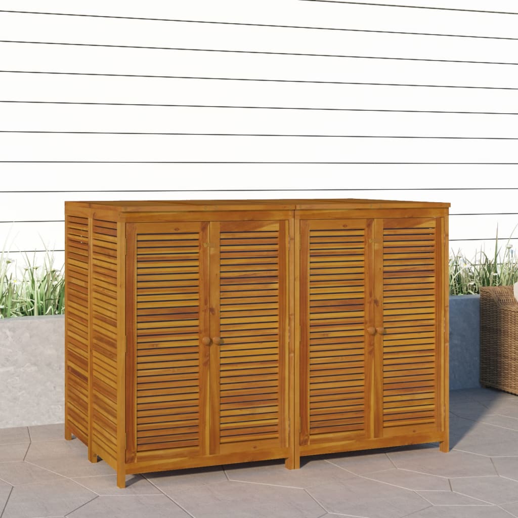 vidaXL Ladă depozitare de grădină, 140x87x104 cm, lemn masiv acacia vidaXL Ladă depozitare de grădină, 140x87x104 cm, lemn masiv acacia