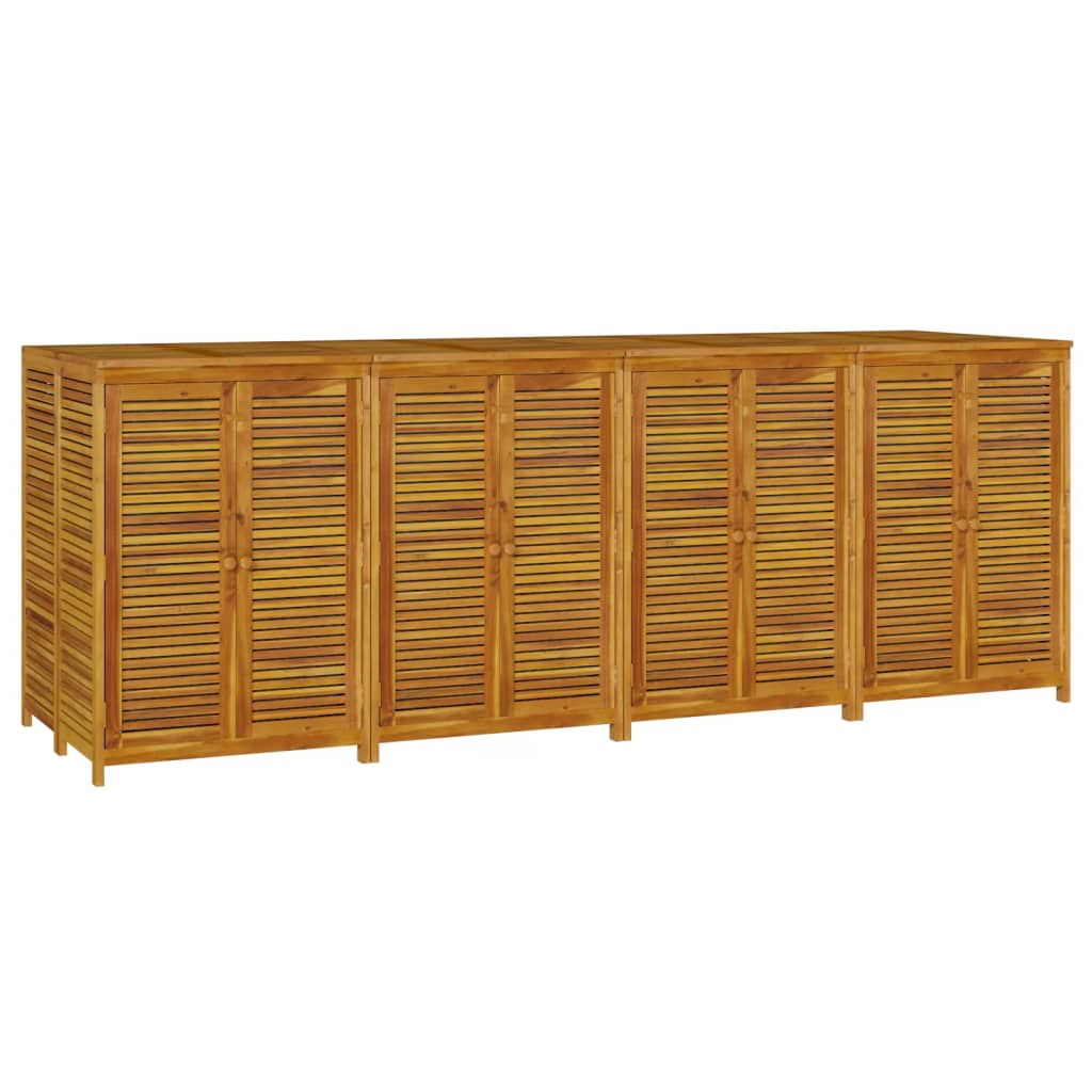 vidaXL Ladă depozitare de grădină, 280x87x104 cm, lemn masiv acacia vidaXL Ladă depozitare de grădină, 280x87x104 cm, lemn masiv acacia