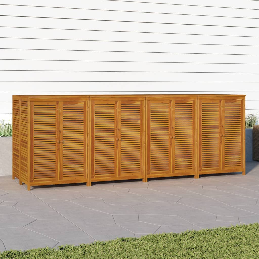 vidaXL Ladă depozitare de grădină, 280x87x104 cm, lemn masiv acacia vidaXL Ladă depozitare de grădină, 280x87x104 cm, lemn masiv acacia