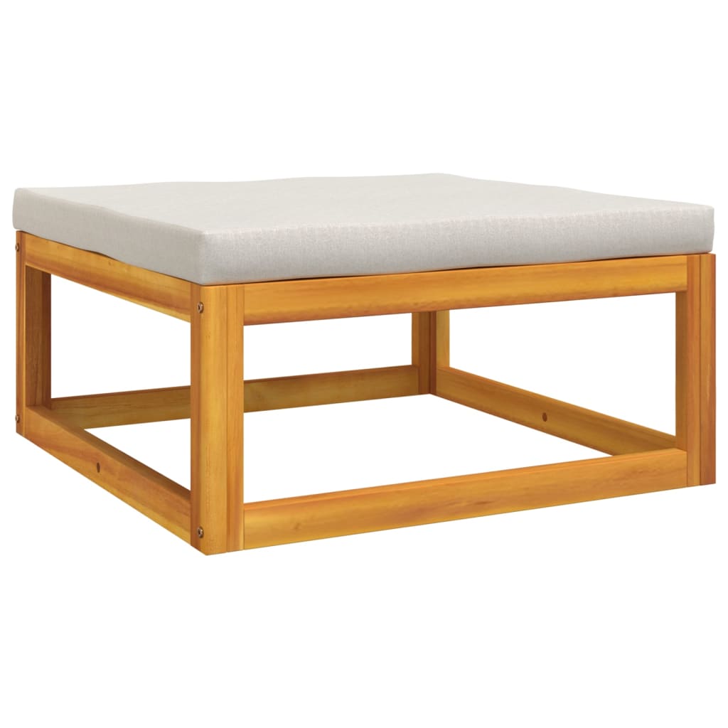 vidaXL Set mobilier grădină, perne gri deschis, 7 piese, lemn masiv vidaXL Set mobilier grădină, perne gri deschis, 7 piese, lemn masiv