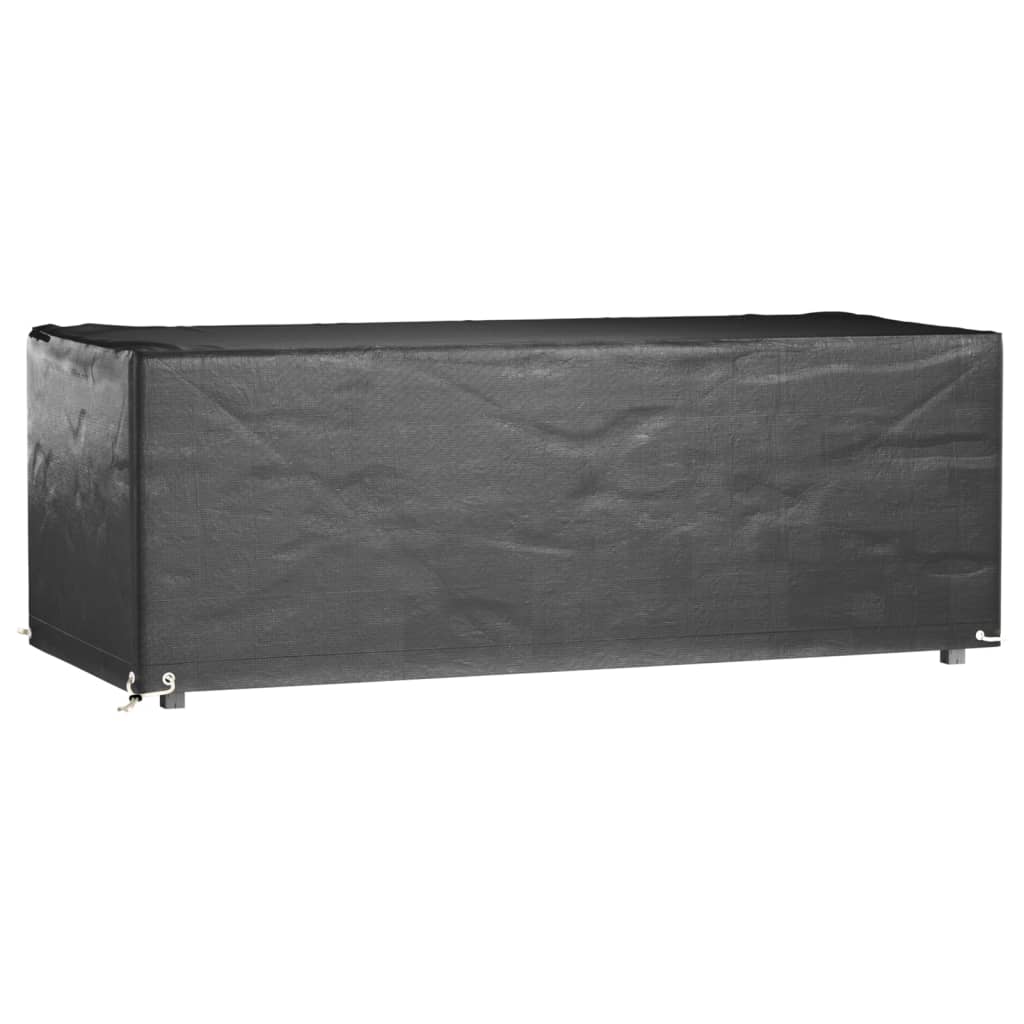 vidaXL Husă mobilă grădină, 2 buc, 8 ocheți, 192x82x65 cm, rectangular