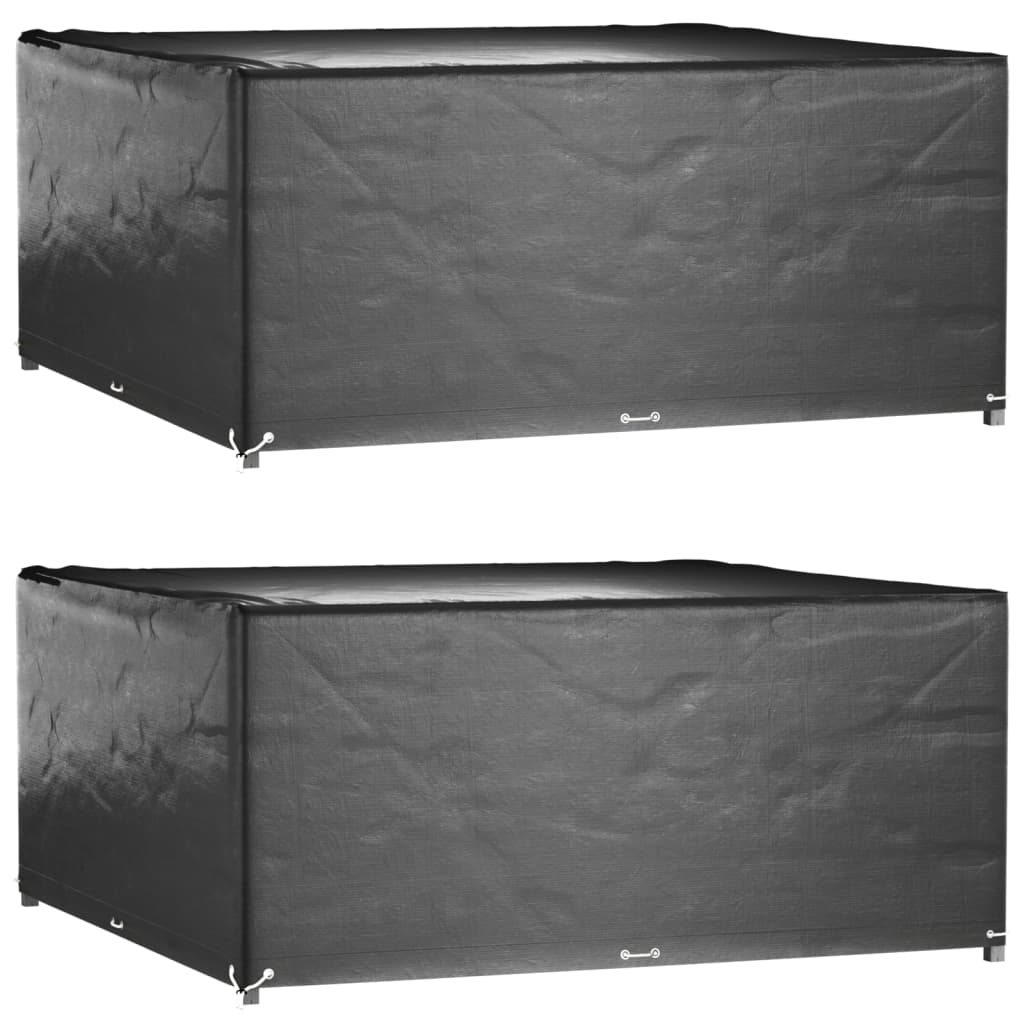 vidaXL Huse mobilier grădină, 2 buc, 16 ocheți, 300x300x75 cm, pătrat vidaXL Huse mobilier grădină, 2 buc, 16 ocheți, 300x300x75 cm, pătrat