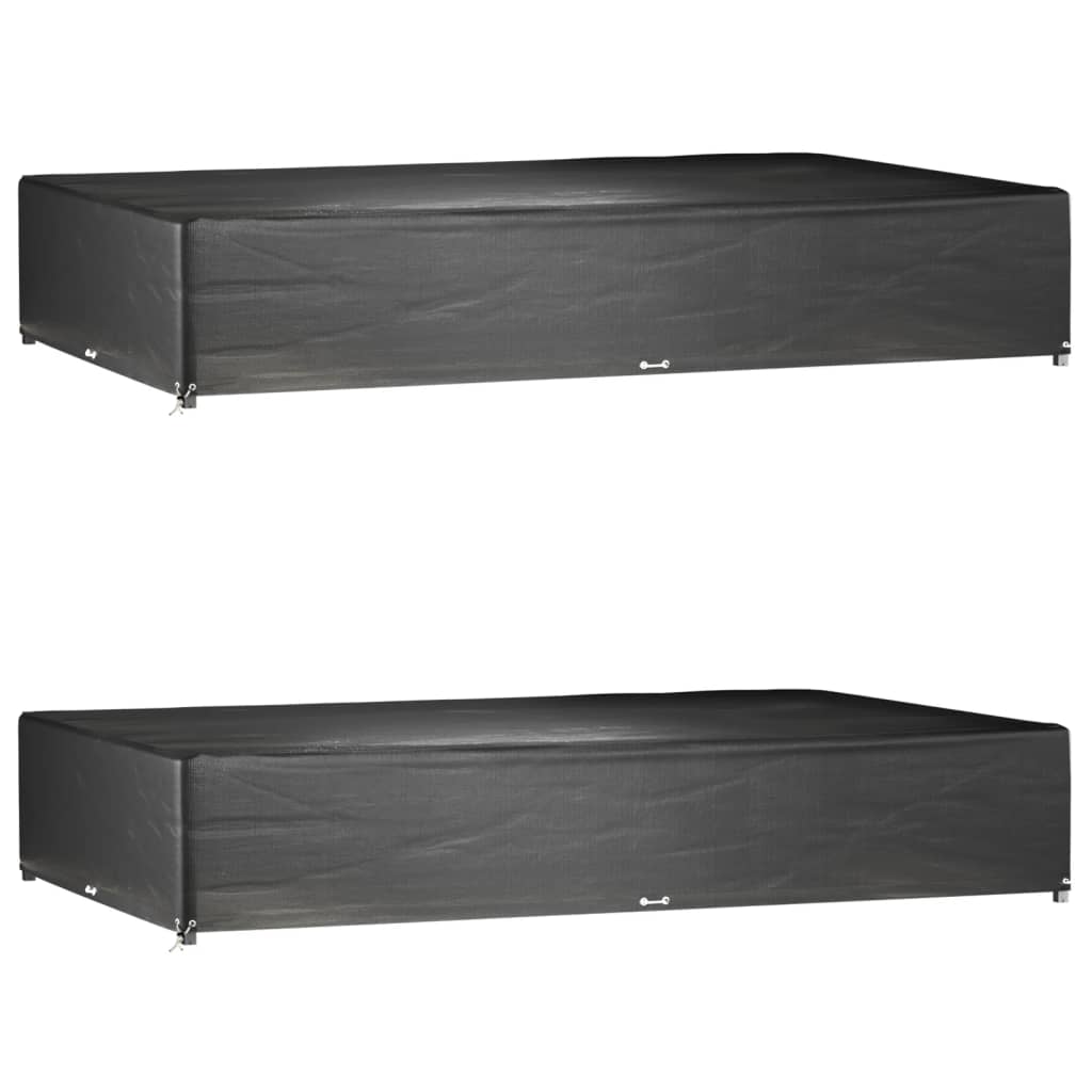 vidaXL Huse mobilier grădină, 2 buc, 16 ocheți, 325x205x60 cm, pătrat vidaXL Huse mobilier grădină, 2 buc, 16 ocheți, 325x205x60 cm, pătrat