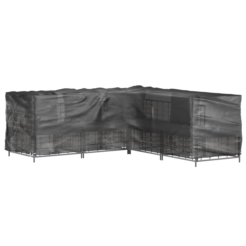 vidaXL Huse mobilier de grădină formă în L, 16 ocheți, 285x285x90cm vidaXL Huse mobilier de grădină formă în L, 16 ocheți, 285x285x90cm