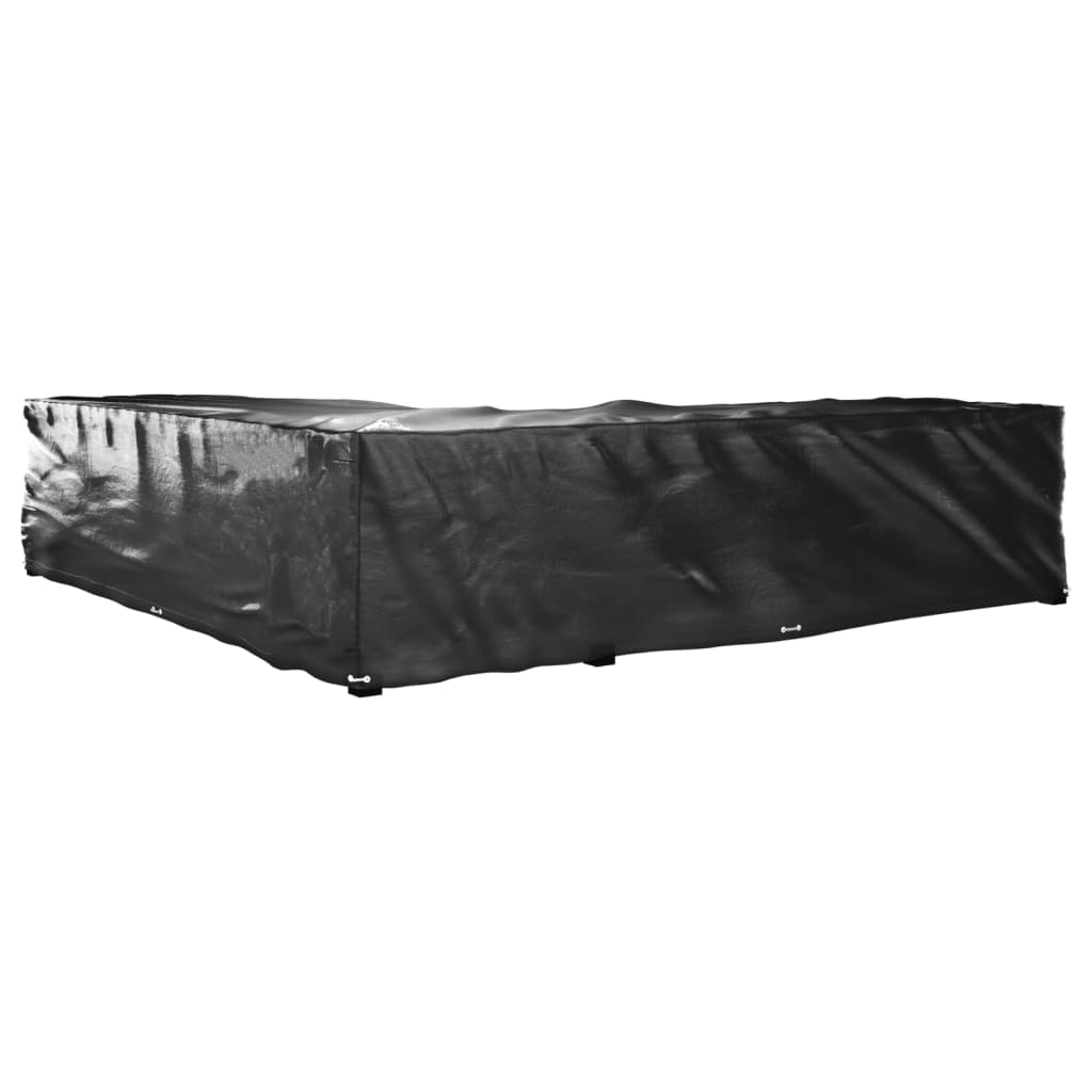 vidaXL Husă mobilier de grădină formă în L, 20 ocheți, 300x300x70 cm