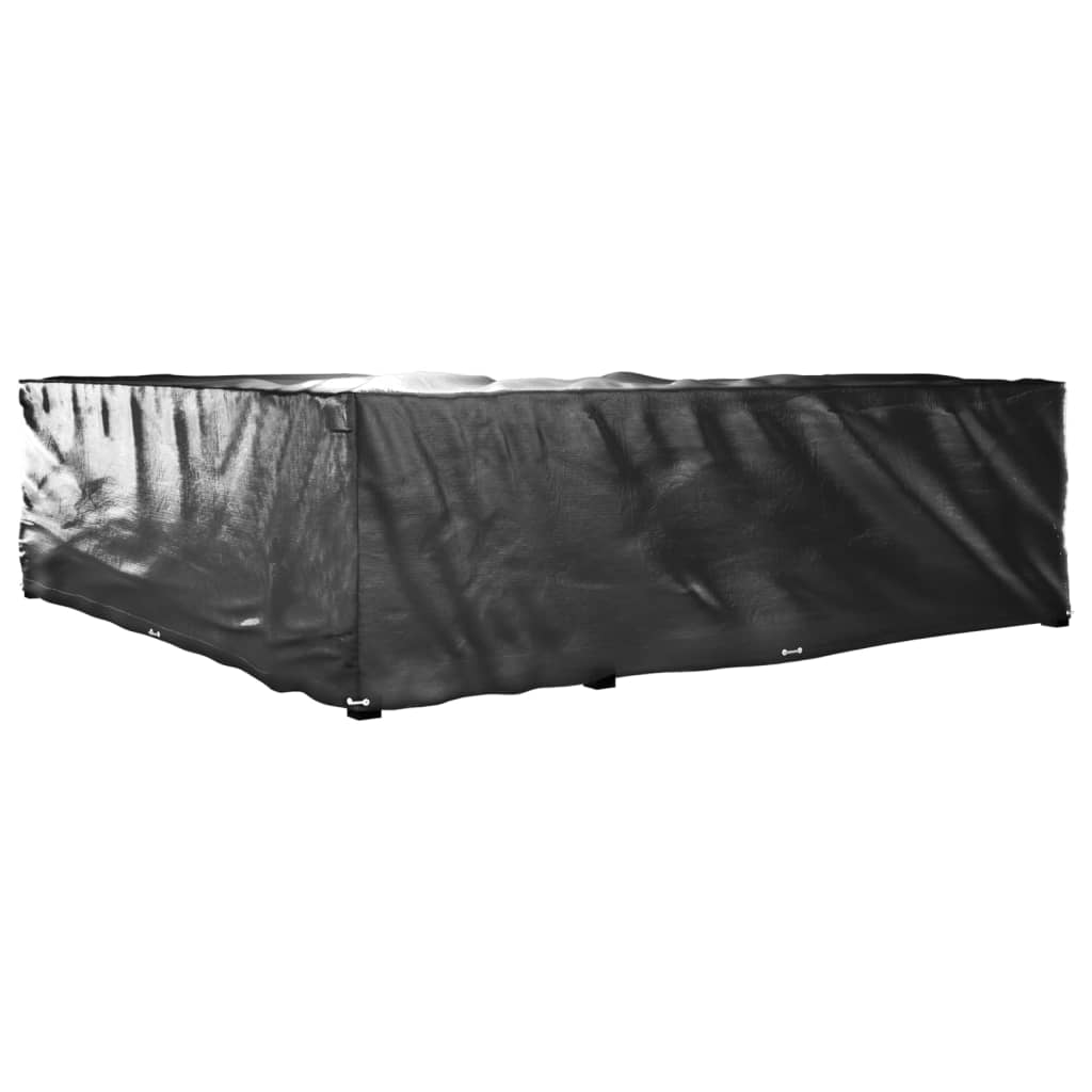 vidaXL Husă mobilier de grădină formă în L, 20 ocheți, 300x300x90 cm