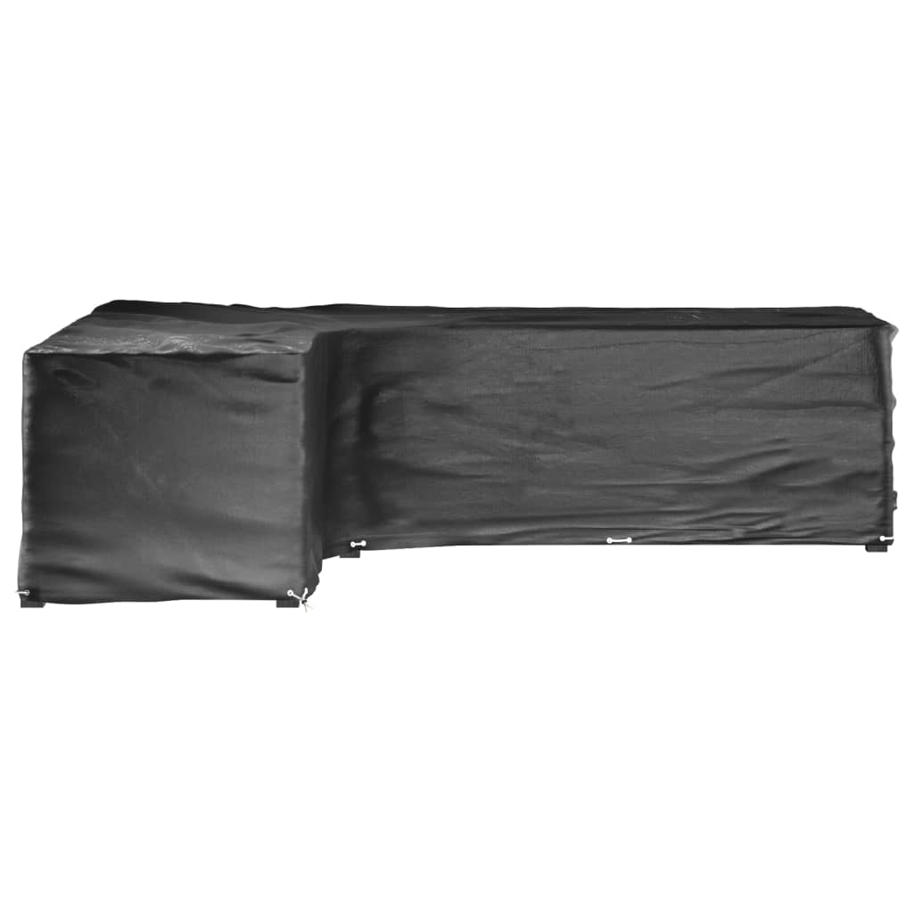 vidaXL Huse mobilier grădină formă L, 2 buc., 18 ocheți, 220x285x80 cm vidaXL Huse mobilier grădină formă L, 2 buc., 18 ocheți, 220x285x80 cm