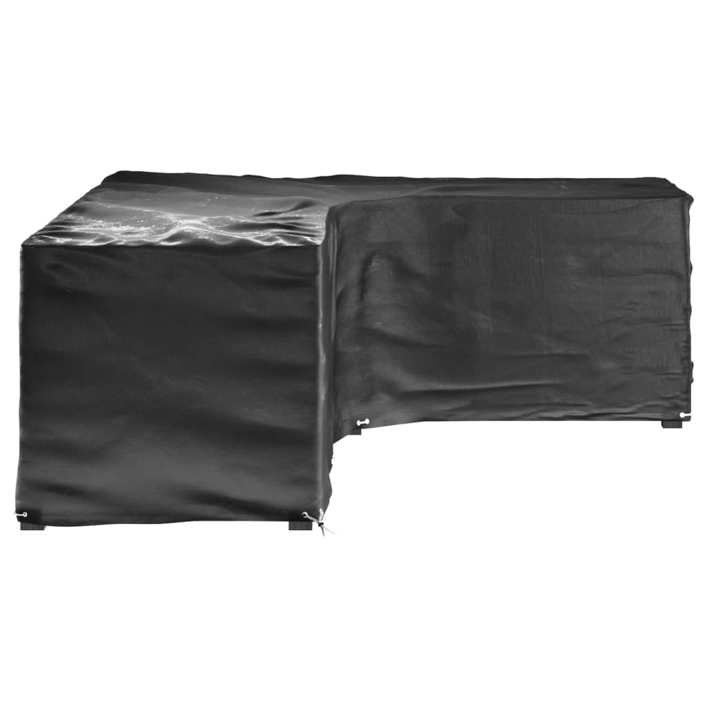 vidaXL Huse mobilier grădină formă L, 2 buc., 18 ocheți, 285x220x80 cm vidaXL Huse mobilier grădină formă L, 2 buc., 18 ocheți, 285x220x80 cm