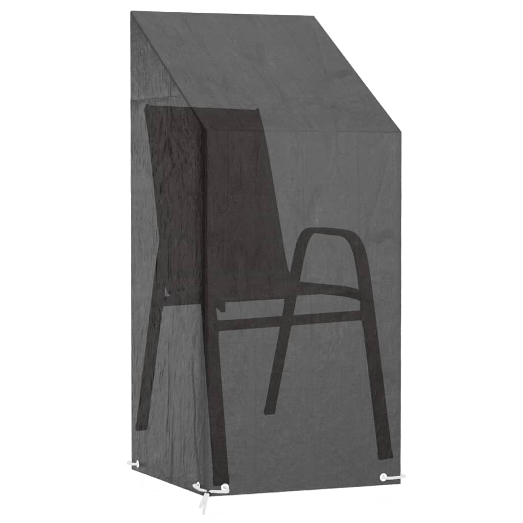 vidaXL Huse scaun grădină 2 buc, 8 ocheți 65x65x110/150 cm polietilenă vidaXL Huse scaun grădină 2 buc, 8 ocheți 65x65x110/150 cm polietilenă