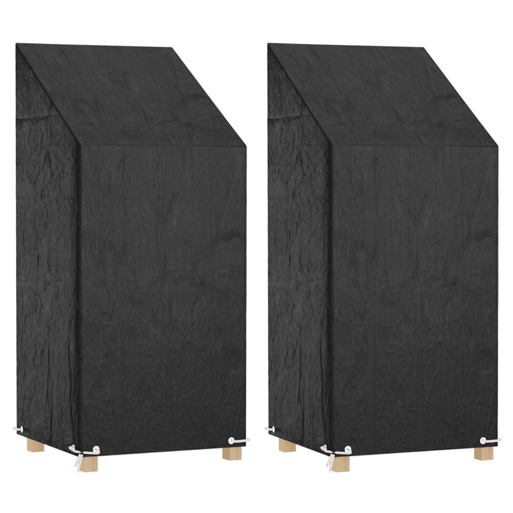 vidaXL Huse scaun grădină 2 buc, 8 ocheți 65x65x110/150 cm polietilenă vidaXL Huse scaun grădină 2 buc, 8 ocheți 65x65x110/150 cm polietilenă