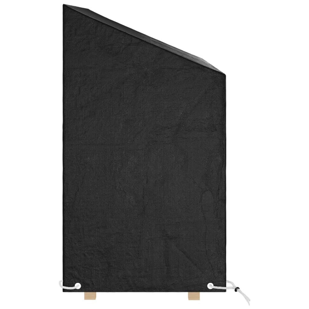 vidaXL Huse bancă grădină 2 buc 8 ocheți, 130x70x70/88 cm, polietilenă vidaXL Huse bancă grădină 2 buc 8 ocheți, 130x70x70/88 cm, polietilenă