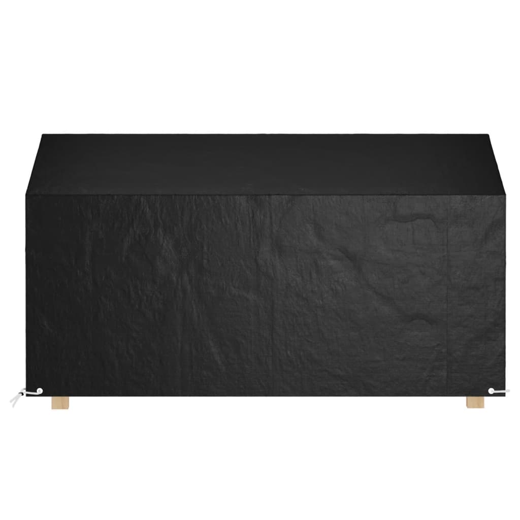 vidaXL Huse bancă grădină 2 buc 12 ocheți, 210x70x70/88 cm polietilenă vidaXL Huse bancă grădină 2 buc 12 ocheți, 210x70x70/88 cm polietilenă