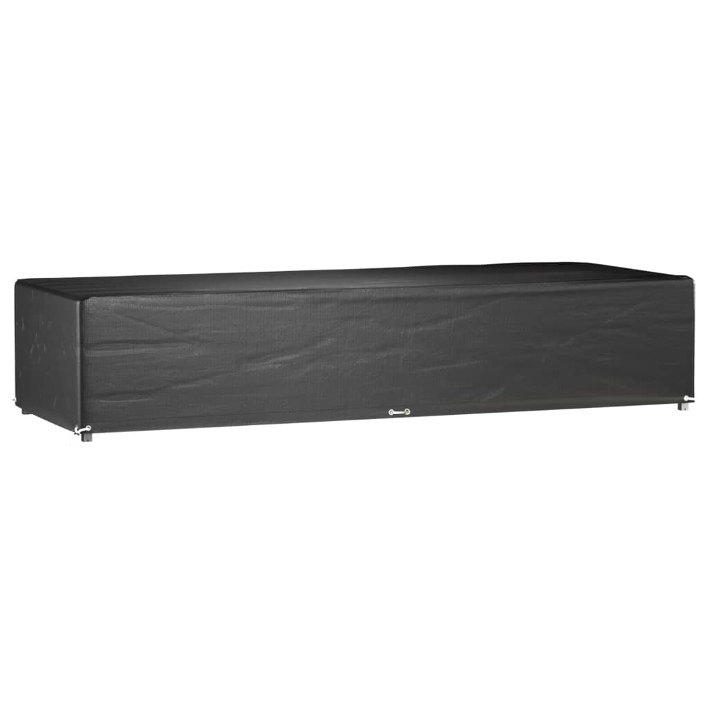 vidaXL Huse șezlong, 2 buc, 12 ocheți, 205x75x40 cm, polietilenă vidaXL Huse șezlong, 2 buc, 12 ocheți, 205x75x40 cm, polietilenă