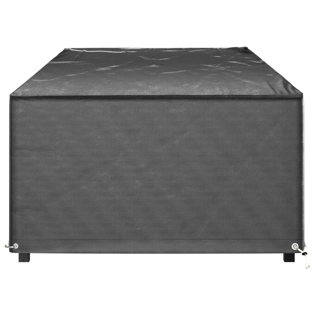 vidaXL Huse șezlong, 2 buc, 12 ocheți, 205x75x40 cm, polietilenă vidaXL Huse șezlong, 2 buc, 12 ocheți, 205x75x40 cm, polietilenă
