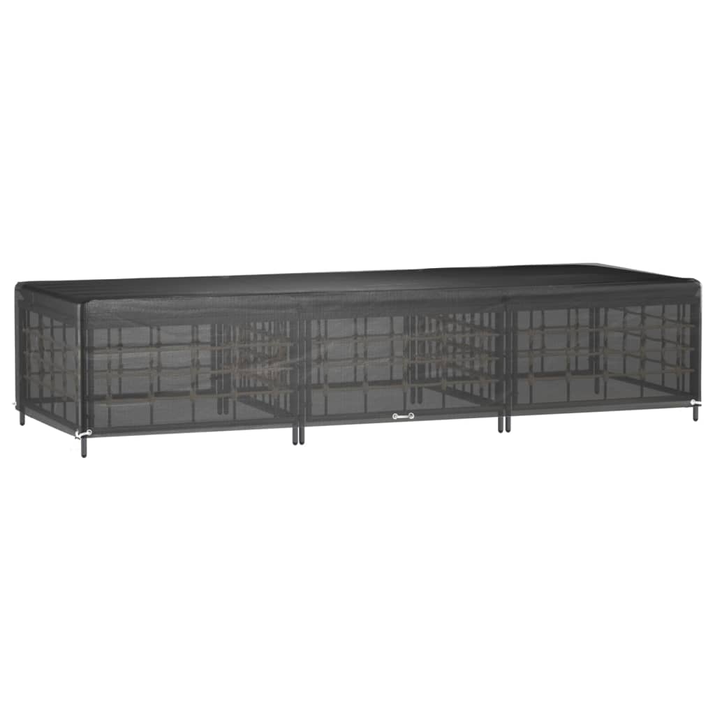 vidaXL Huse șezlong, 2 buc, 12 ocheți, 205x75x40 cm, polietilenă vidaXL Huse șezlong, 2 buc, 12 ocheți, 205x75x40 cm, polietilenă