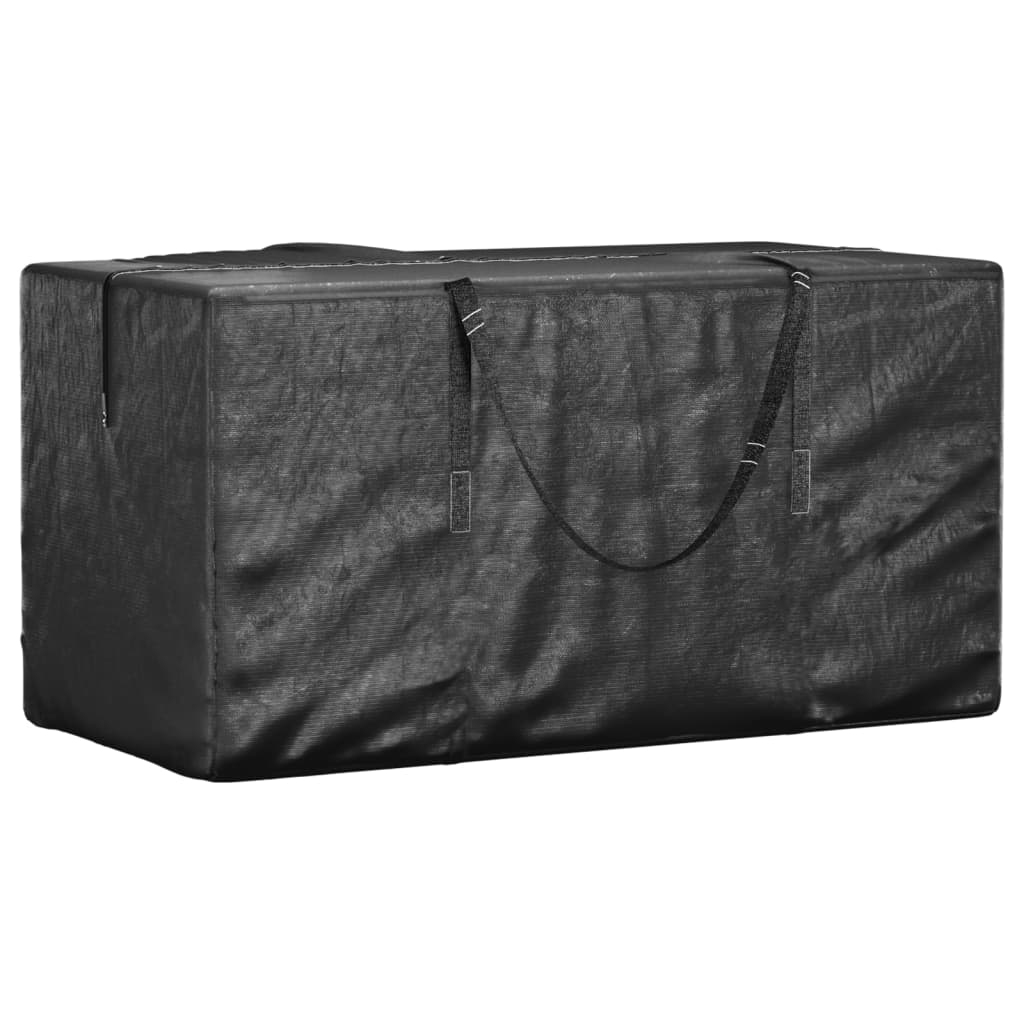 vidaXL Genți depozitare perne, 2 buc., negru, 150x75x75 cm polietilenă vidaXL Genți depozitare perne, 2 buc., negru, 150x75x75 cm polietilenă