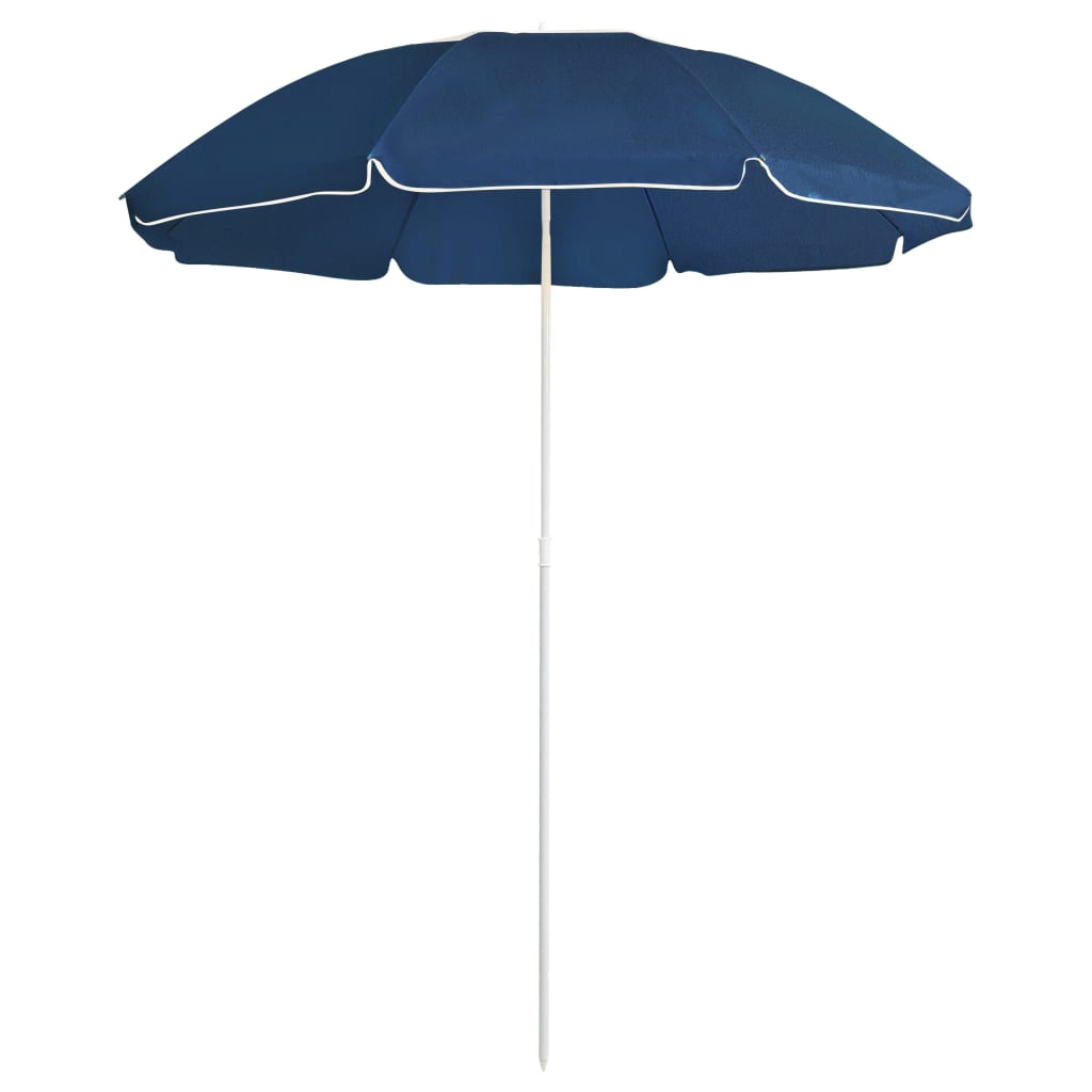 vidaXL Umbrelă de soare de grădină, stâlp din oțel, albastru, 180 cm vidaXL Umbrelă de soare de grădină, stâlp din oțel, albastru, 180 cm
