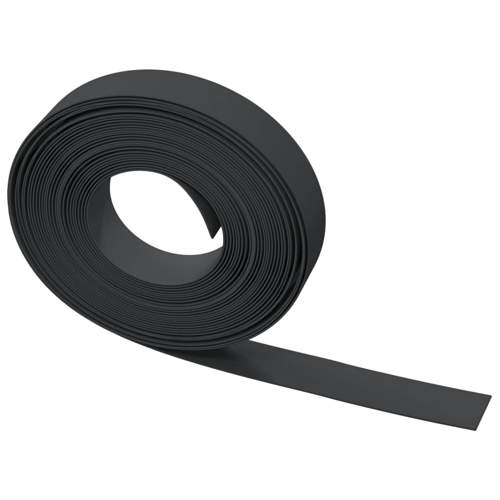 vidaXL Borduri de grădină, 3 buc, negru, 10 m 10 cm, polietilenă