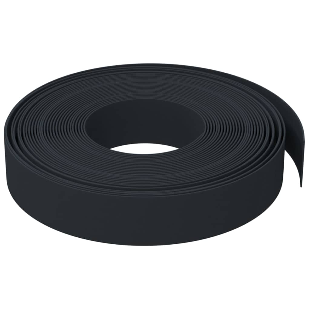 vidaXL Borduri de grădină, 4 buc, negru, 10 m 10 cm, polietilenă