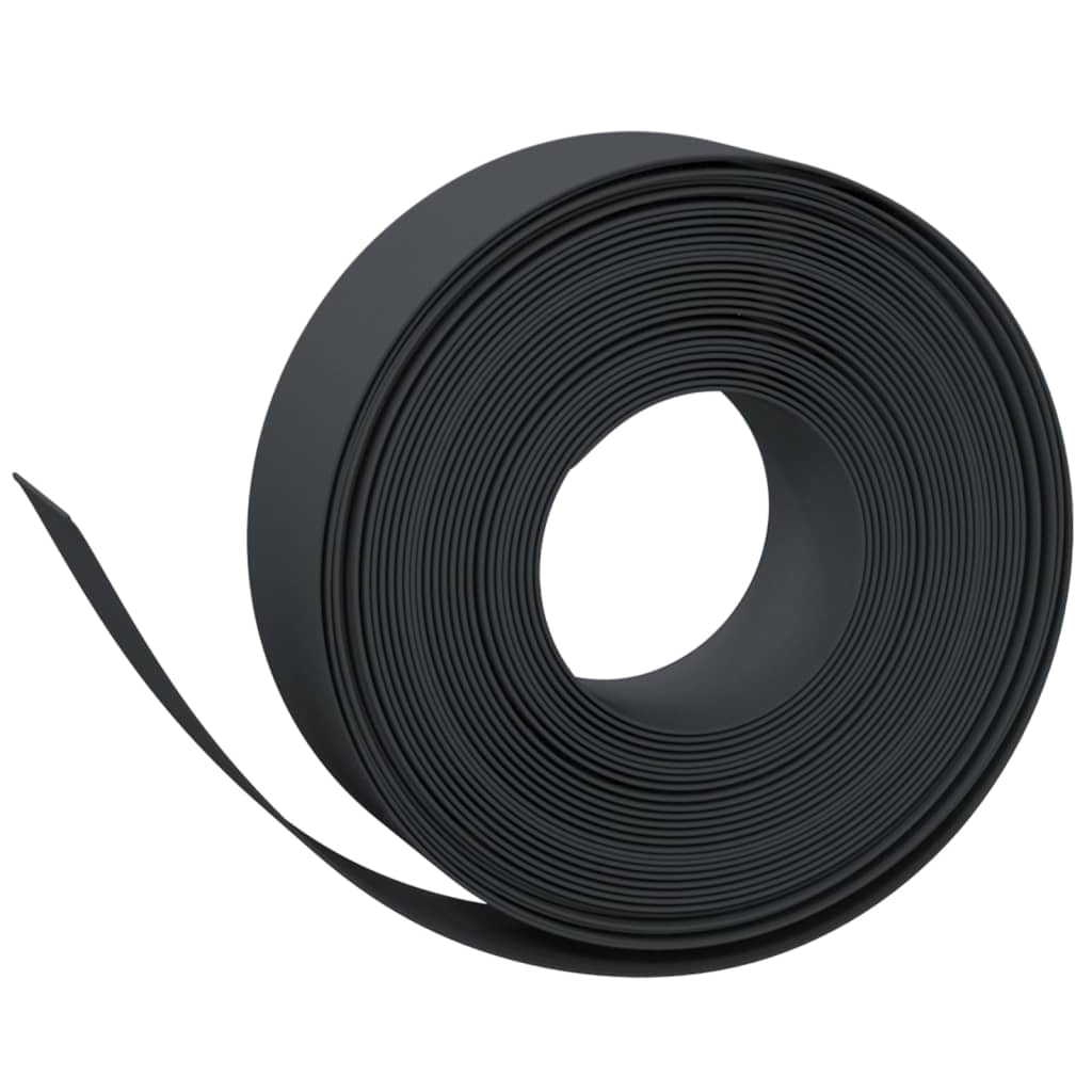vidaXL Borduri de grădină, 4 buc, negru, 10 m 15 cm, polietilenă