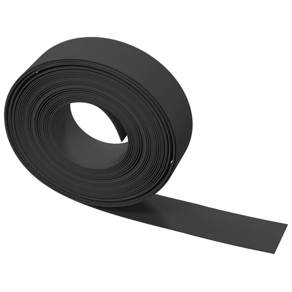 vidaXL Borduri de grădină, 5 buc, negru, 10 m 15 cm, polietilenă