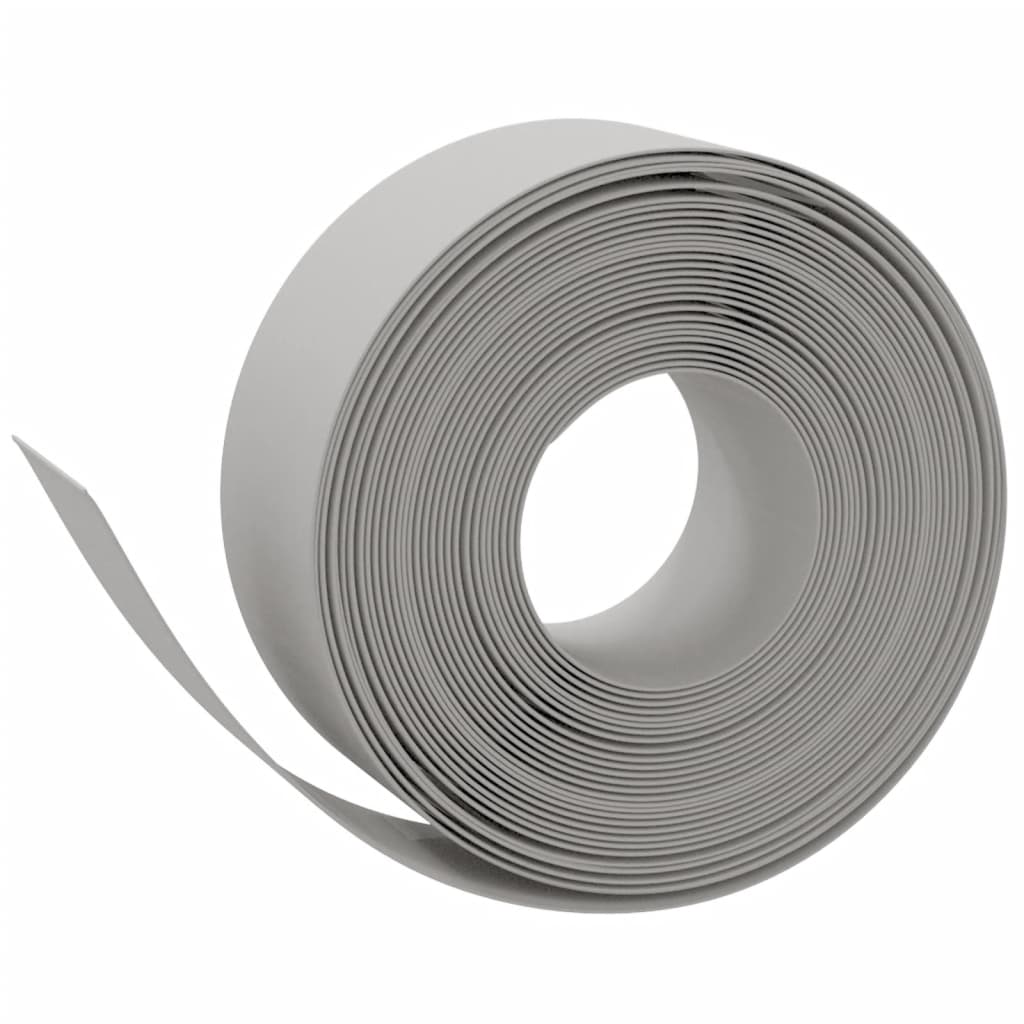 vidaXL Borduri de grădină, 2 buc, gri, 10 m 20 cm, polietilenă vidaXL Borduri de grădină, 2 buc, gri, 10 m 20 cm, polietilenă