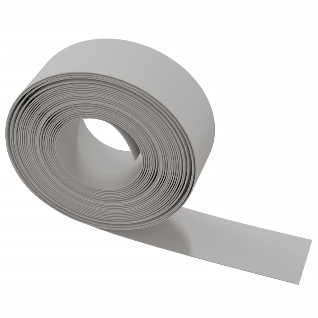 vidaXL Borduri de grădină, 2 buc, gri, 10 m 20 cm, polietilenă vidaXL Borduri de grădină, 2 buc, gri, 10 m 20 cm, polietilenă