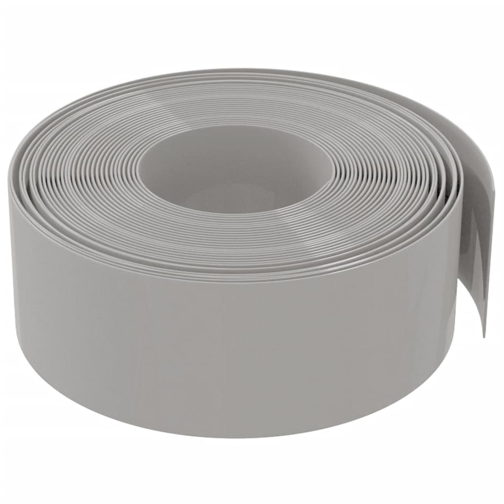 vidaXL Borduri de grădină, 2 buc, gri, 10 m 20 cm, polietilenă vidaXL Borduri de grădină, 2 buc, gri, 10 m 20 cm, polietilenă
