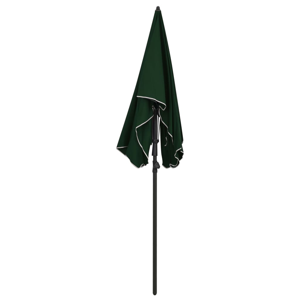 vidaXL Umbrelă de grădină cu stâlp, verde, 200x130 cm vidaXL Umbrelă de grădină cu stâlp, verde, 200x130 cm