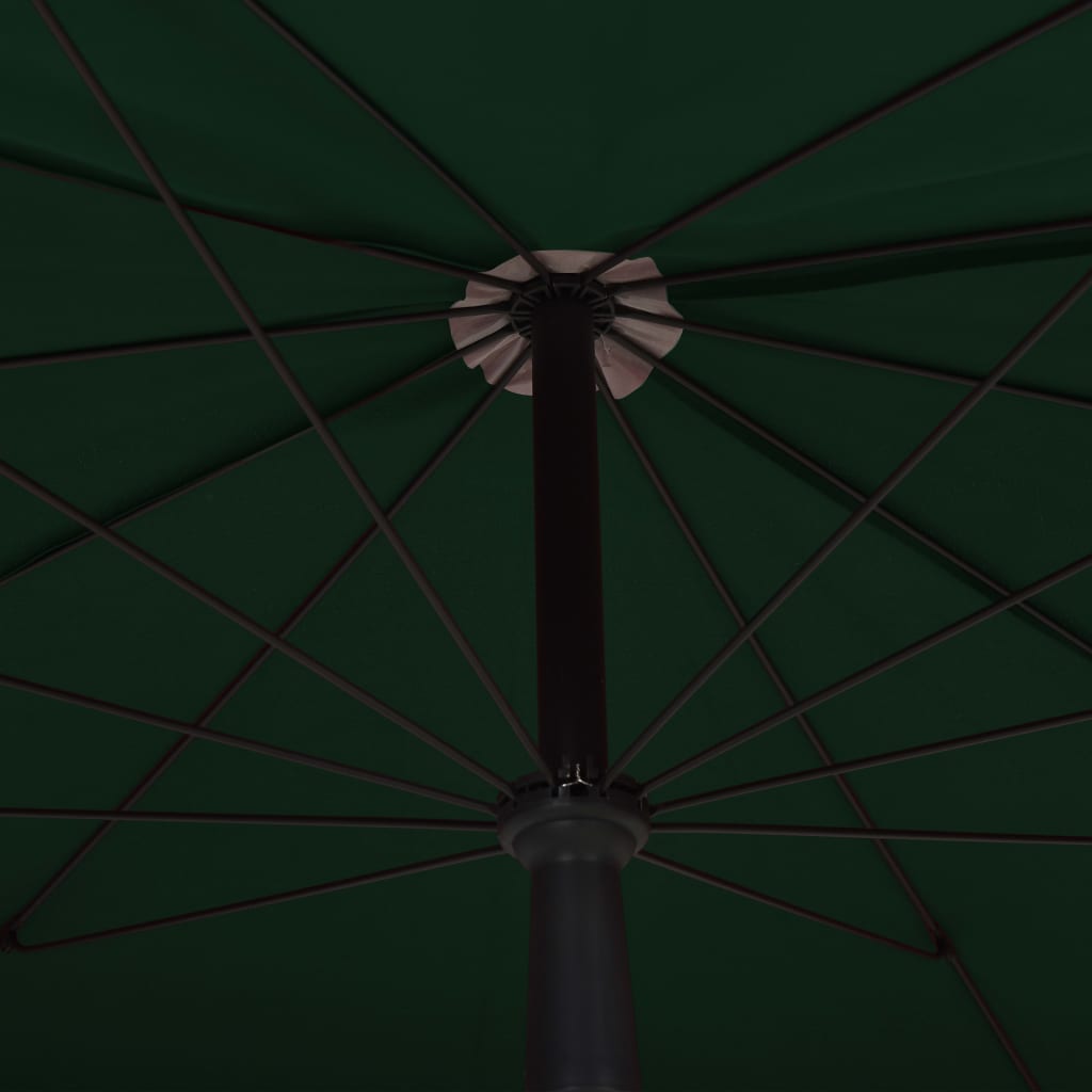 vidaXL Umbrelă de grădină cu stâlp, verde, 200x130 cm vidaXL Umbrelă de grădină cu stâlp, verde, 200x130 cm