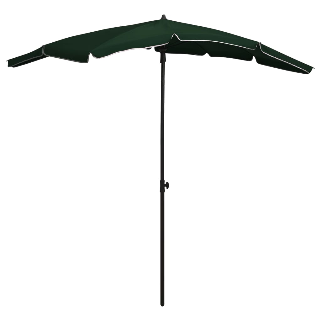 vidaXL Umbrelă de grădină cu stâlp, verde, 200x130 cm vidaXL Umbrelă de grădină cu stâlp, verde, 200x130 cm