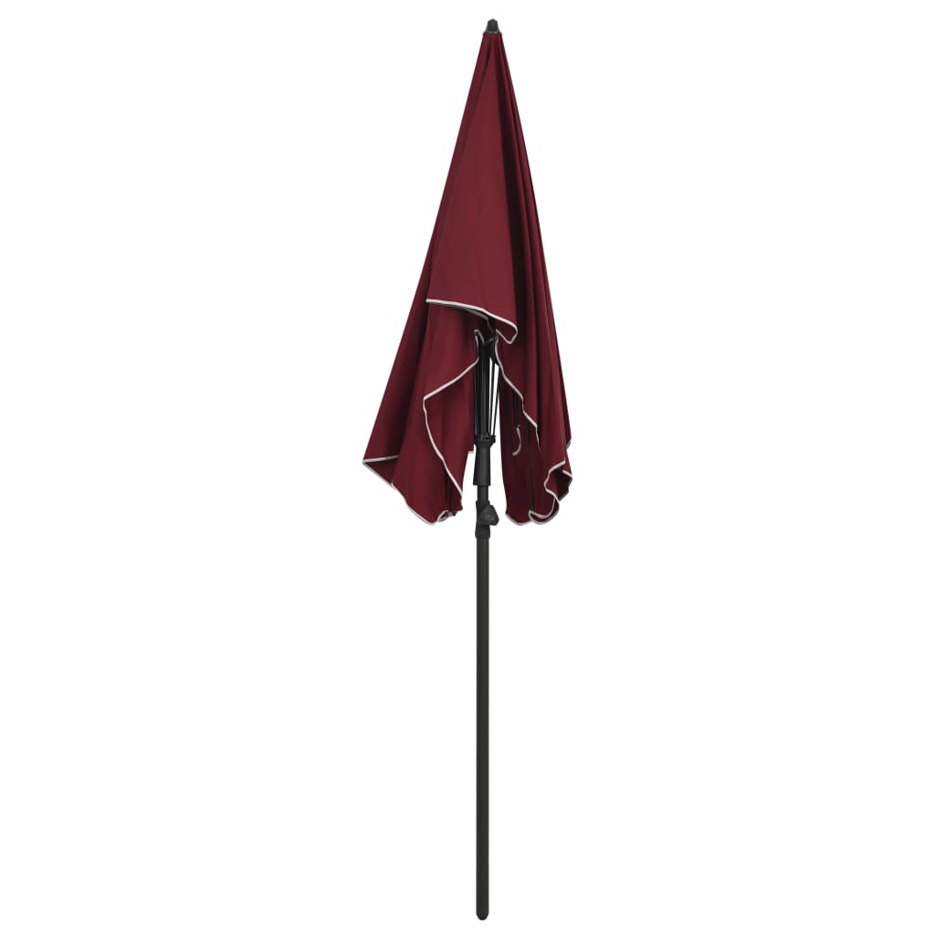 vidaXL Umbrelă de grădină cu stâlp, roșu bordo, 200x130 cm vidaXL Umbrelă de grădină cu stâlp, roșu bordo, 200x130 cm