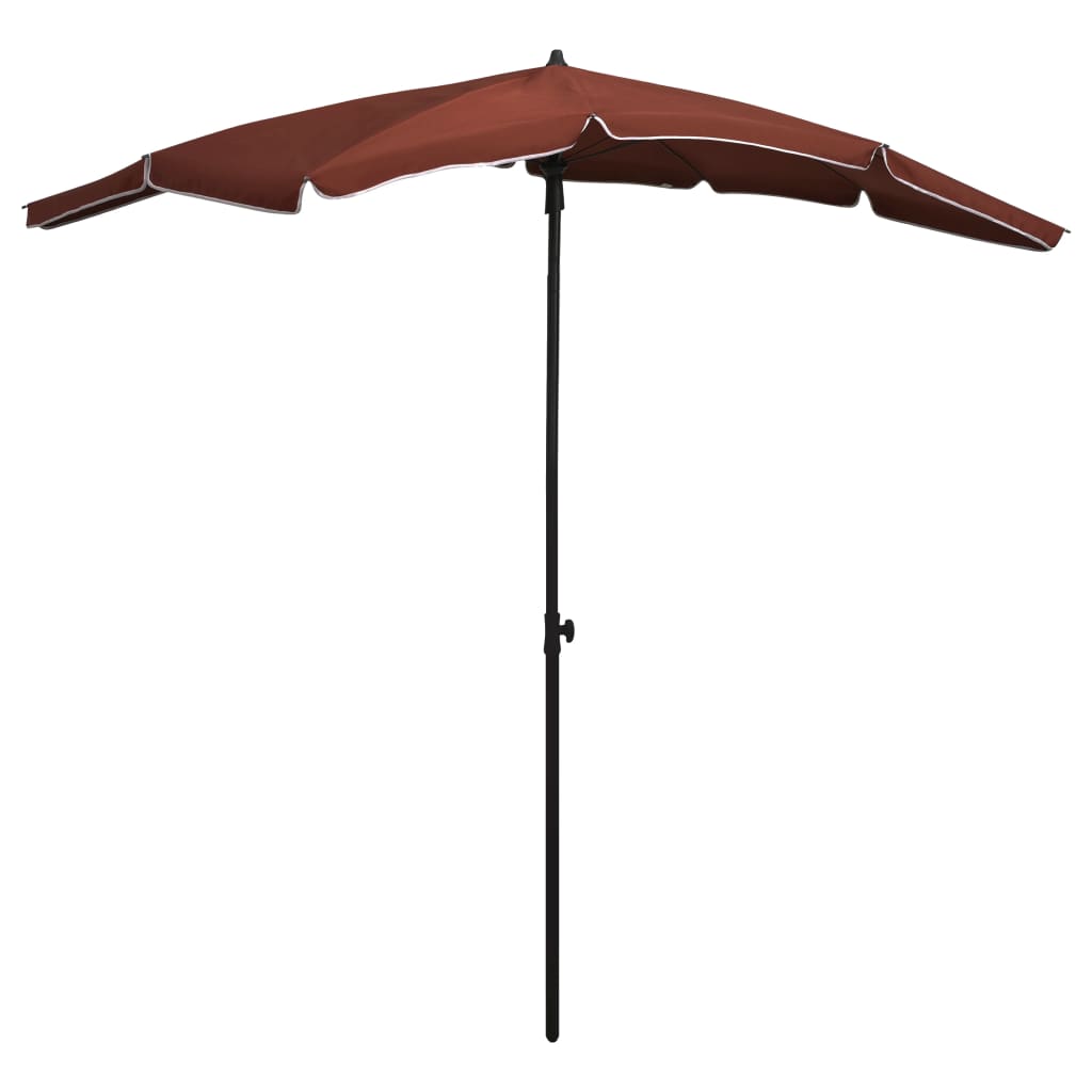 vidaXL Umbrelă de grădină cu stâlp, cărămiziu, 200x130 cm vidaXL Umbrelă de grădină cu stâlp, cărămiziu, 200x130 cm