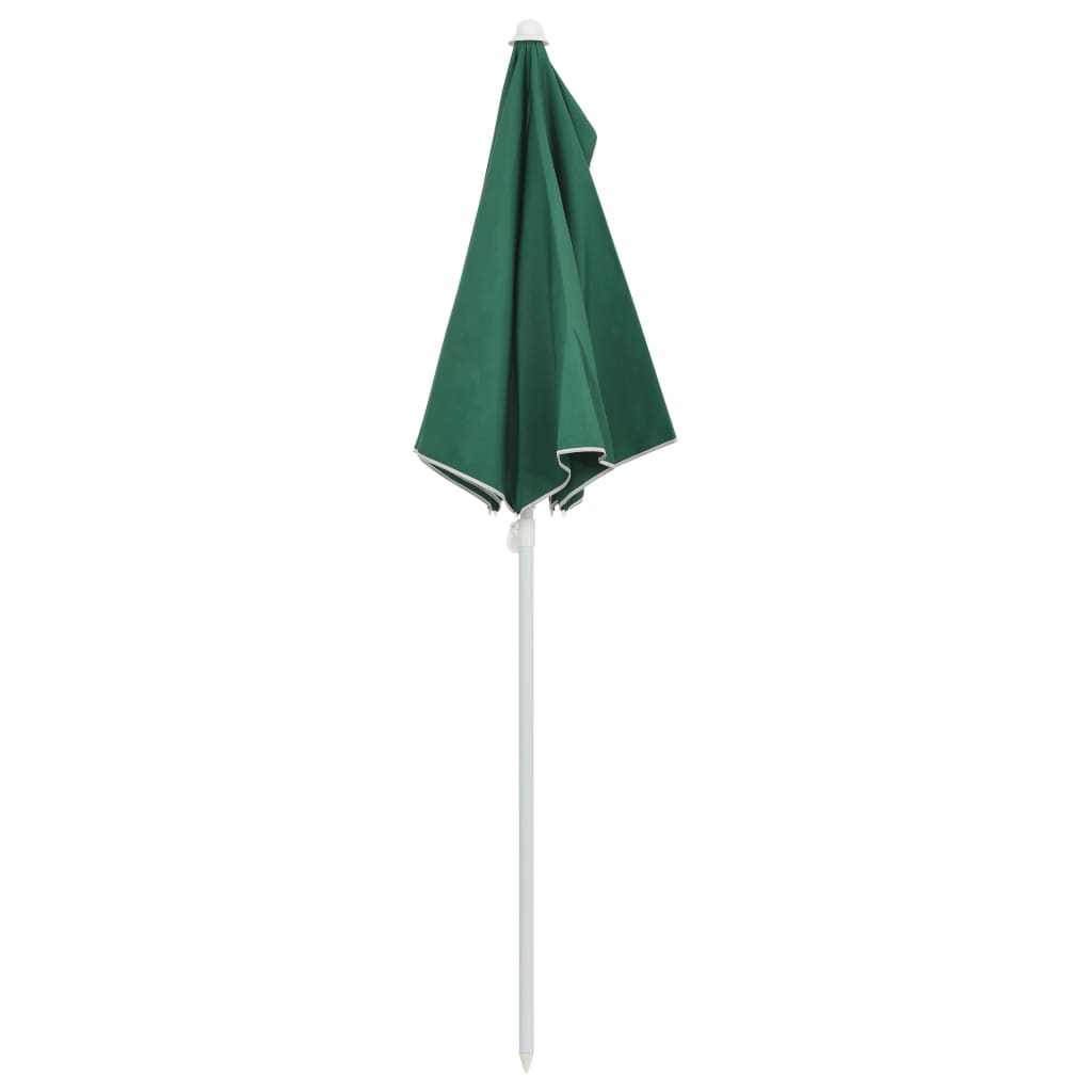 vidaXL Umbrelă de grădină cu stâlp, verde, 180x90 cm, semirotundă vidaXL Umbrelă de grădină cu stâlp, verde, 180x90 cm, semirotundă