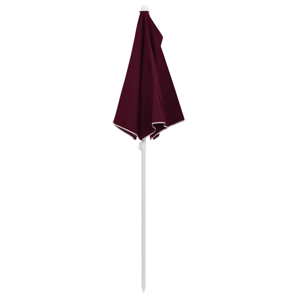 vidaXL Umbrelă de grădină cu stâlp, roșu bordo, 180x90 cm, semirotundă vidaXL Umbrelă de grădină cu stâlp, roșu bordo, 180x90 cm, semirotundă