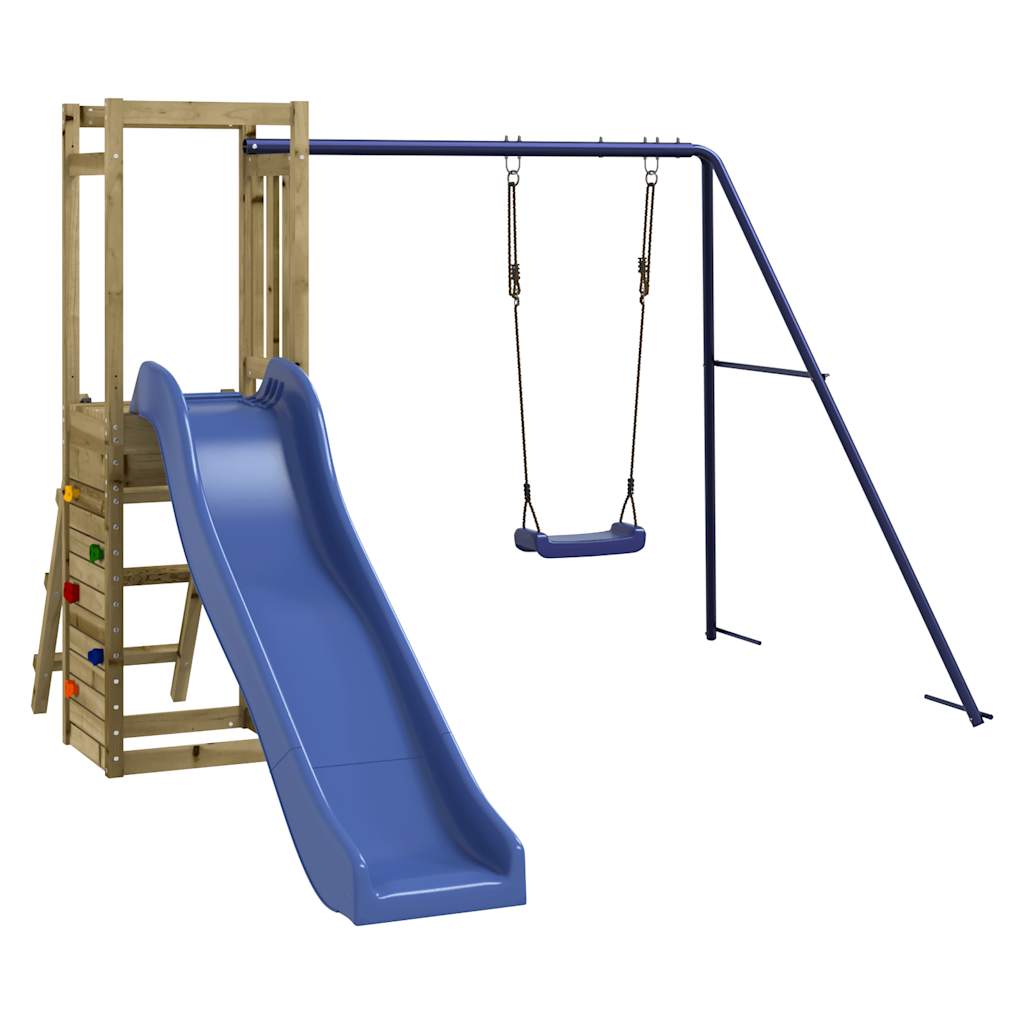 vidaXL Set de joacă pentru exterior, lemn de pin impregnat