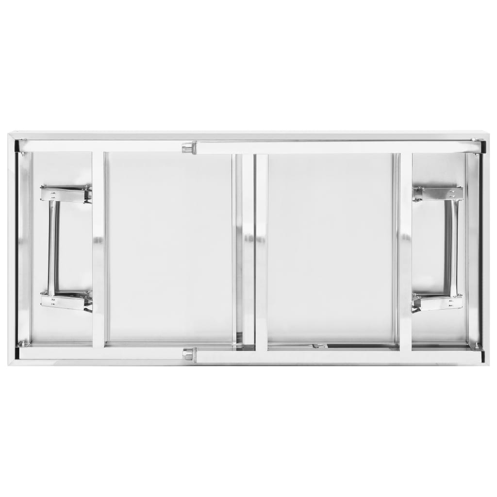 vidaXL Masă bucătărie cu raft superior, 120x60x115 cm, oțel inoxidabil vidaXL Masă bucătărie cu raft superior, 120x60x115 cm, oțel inoxidabil