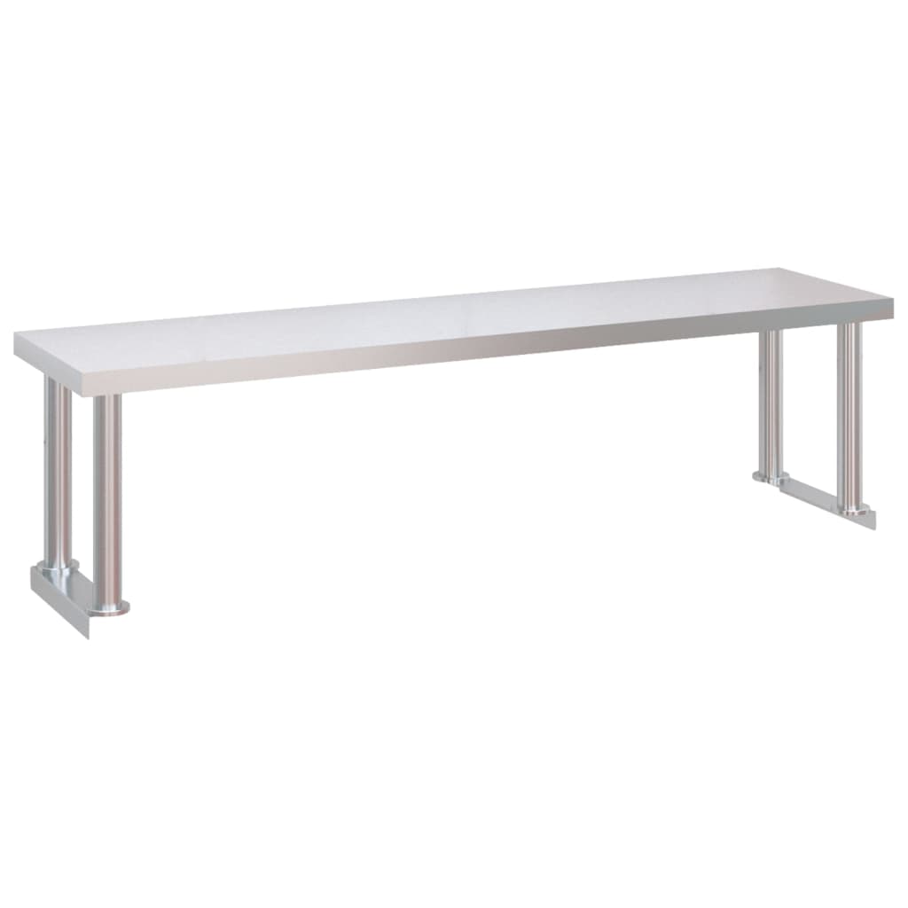 vidaXL Masă bucătărie cu raft superior, 120x60x115 cm, oțel inoxidabil vidaXL Masă bucătărie cu raft superior, 120x60x115 cm, oțel inoxidabil