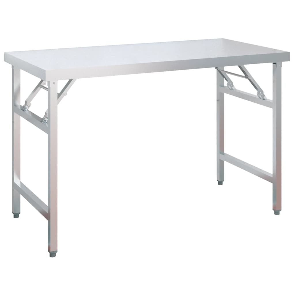 vidaXL Masă bucătărie cu raft superior, 120x60x145 cm, oțel inoxidabil vidaXL Masă bucătărie cu raft superior, 120x60x145 cm, oțel inoxidabil