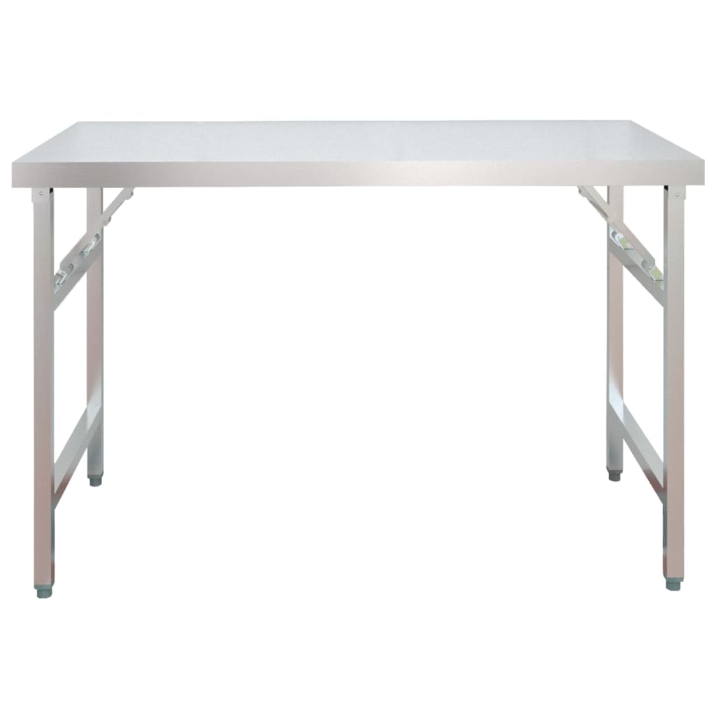 vidaXL Masă bucătărie cu raft superior, 120x60x145 cm, oțel inoxidabil vidaXL Masă bucătărie cu raft superior, 120x60x145 cm, oțel inoxidabil