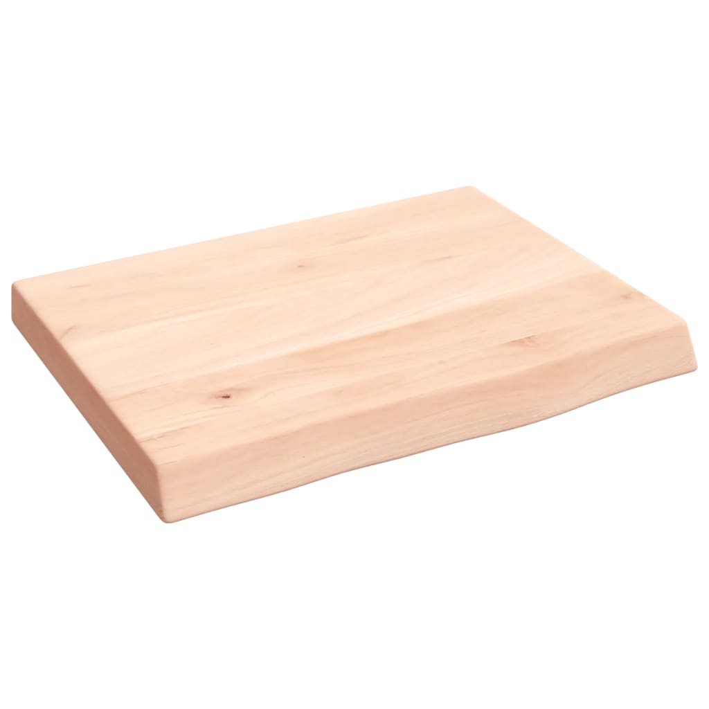 vidaXL Blat de baie, 40x30x(2-4) cm, lemn masiv netratat