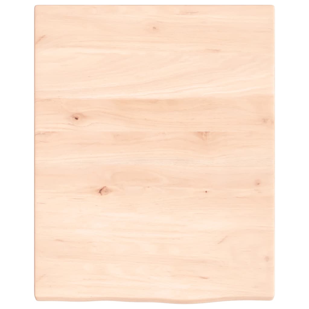 vidaXL Blat de baie, 40x50x2 cm, lemn masiv netratat vidaXL Blat de baie, 40x50x2 cm, lemn masiv netratat
