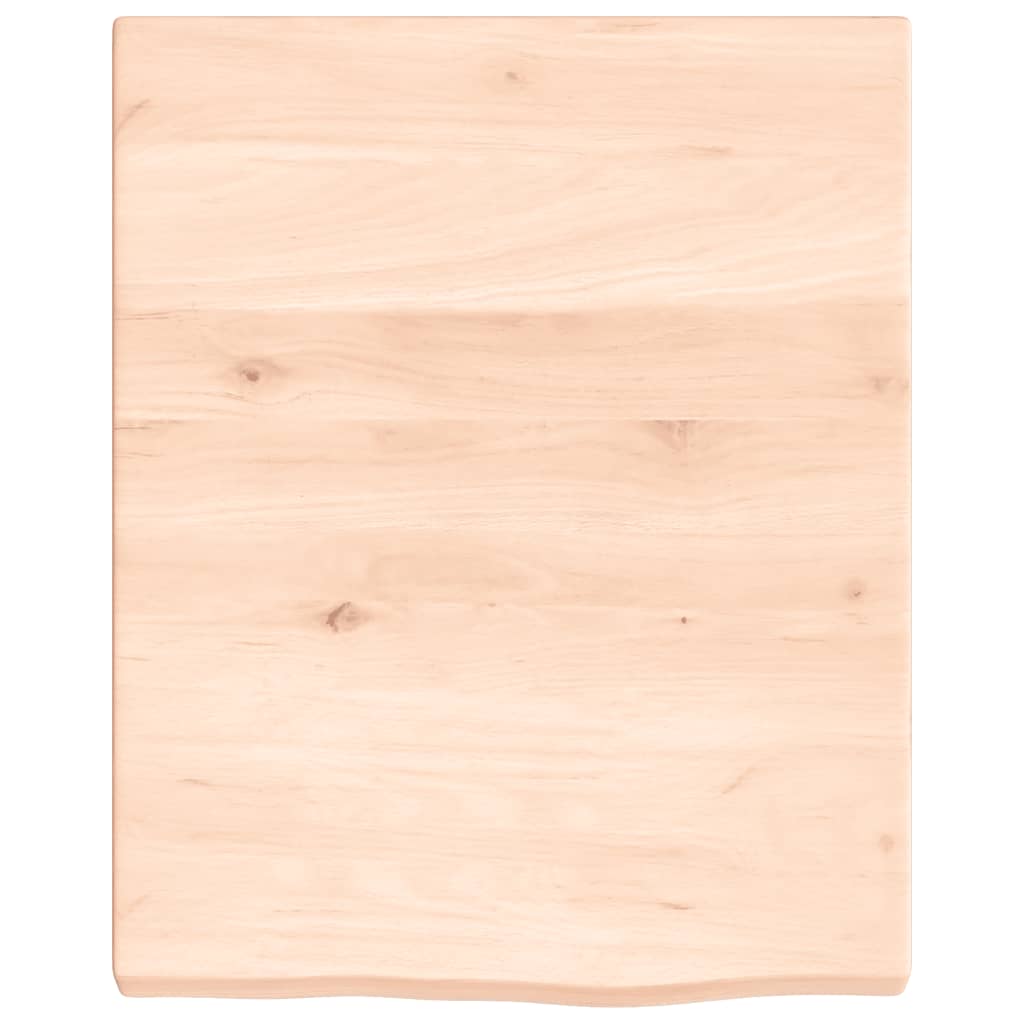 vidaXL Blat de baie, 40x50x(2-4) cm, lemn masiv netratat vidaXL Blat de baie, 40x50x(2-4) cm, lemn masiv netratat