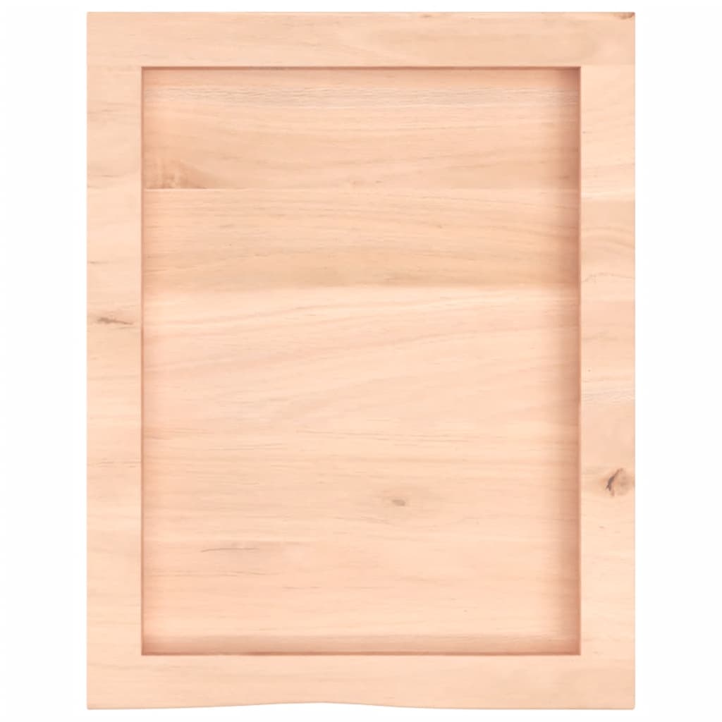 vidaXL Blat de baie, 40x50x(2-4) cm, lemn masiv netratat vidaXL Blat de baie, 40x50x(2-4) cm, lemn masiv netratat