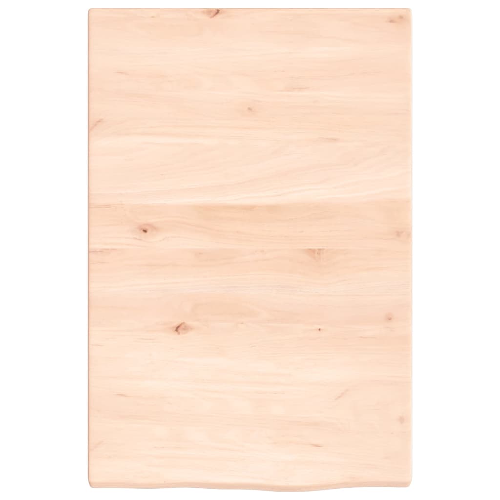 vidaXL Blat de baie, 40x60x2 cm, lemn masiv netratat vidaXL Blat de baie, 40x60x2 cm, lemn masiv netratat
