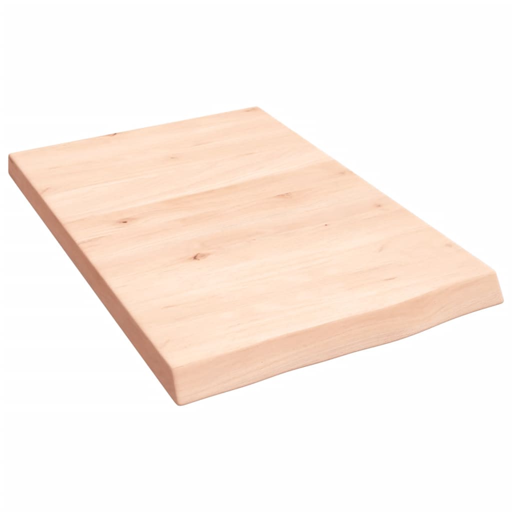 vidaXL Blat de baie, 40x60x(2-4) cm, lemn masiv netratat vidaXL Blat de baie, 40x60x(2-4) cm, lemn masiv netratat