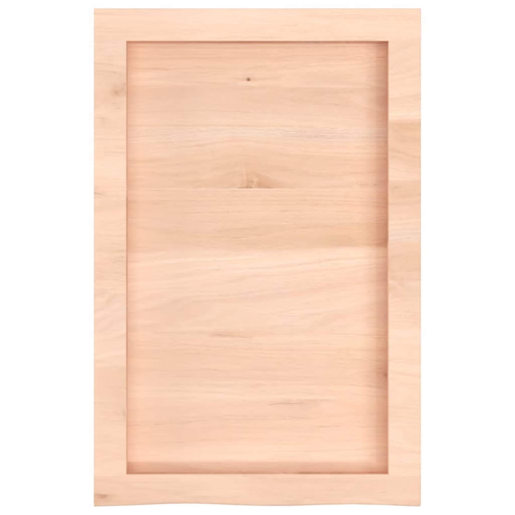 vidaXL Blat de baie, 40x60x(2-4) cm, lemn masiv netratat vidaXL Blat de baie, 40x60x(2-4) cm, lemn masiv netratat