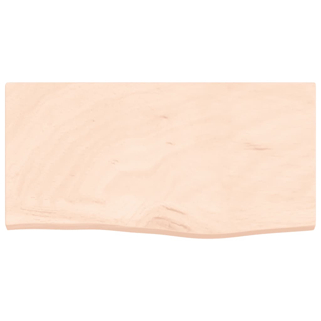 vidaXL Blat de baie, 60x30x(2-4) cm, lemn masiv netratat vidaXL Blat de baie, 60x30x(2-4) cm, lemn masiv netratat